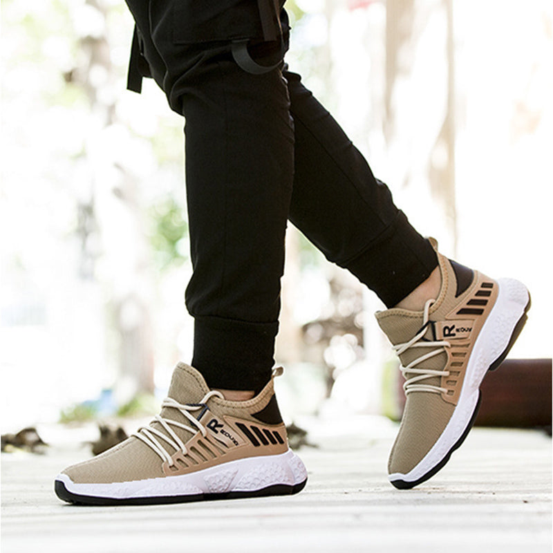 Lette joggesko i strikket mesh for herre