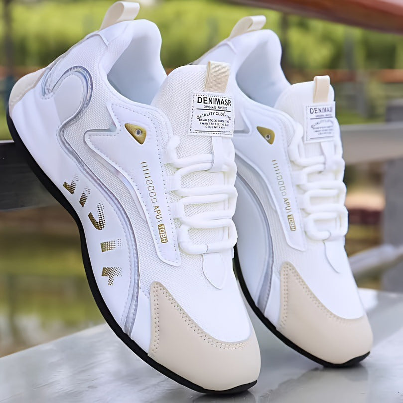 Hvite chunky sneakers for herre
