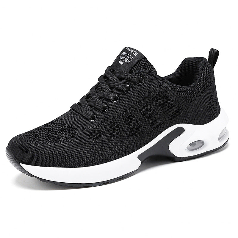Lette joggesko dame i hvit mesh