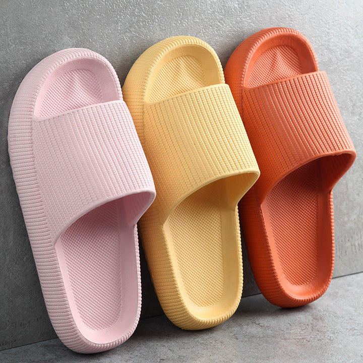 Myke skyslippers i rosa