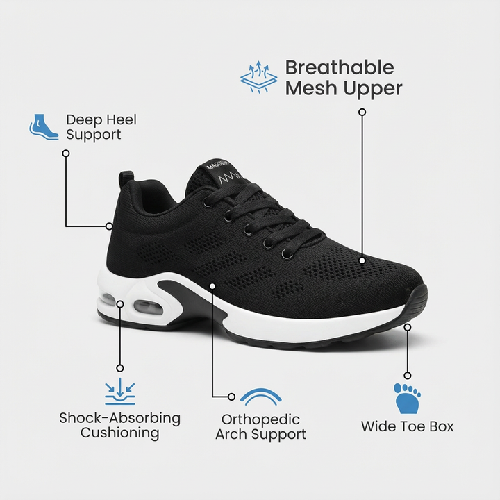 Orthora Pro – 12-timers skift sko for helsemessig og plantar fascitt lindring (Unisex)