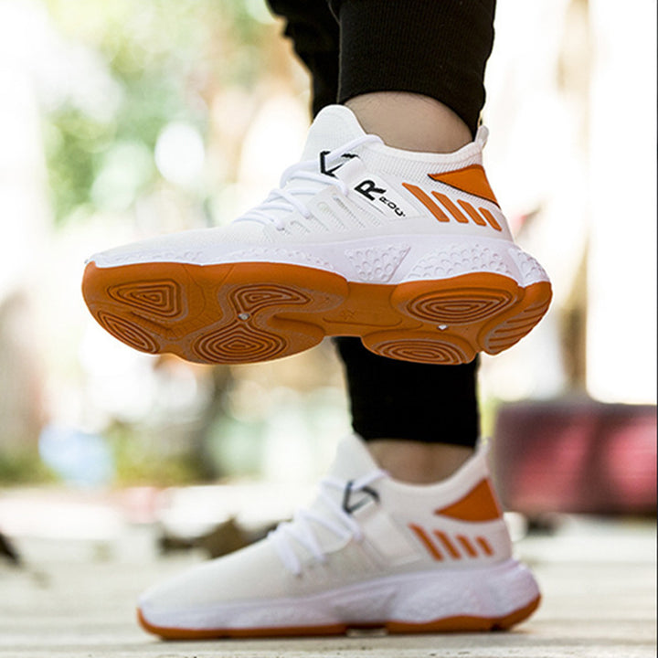 Lette joggesko i strikket mesh for herre