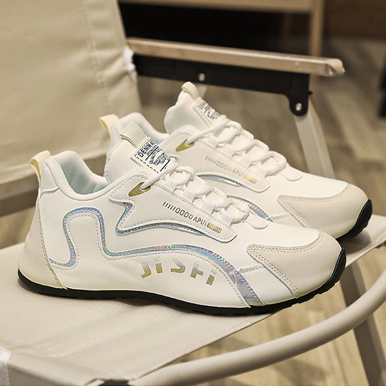 Hvite chunky sneakers for herre