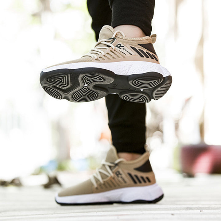 Lette joggesko i strikket mesh for herre