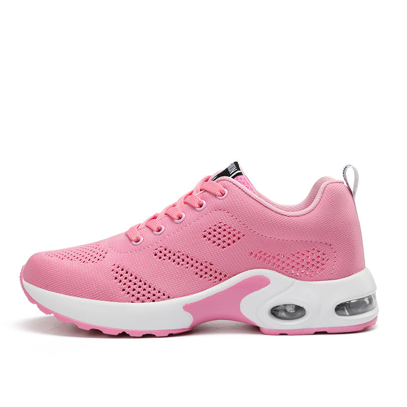 Lette joggesko dame i hvit mesh