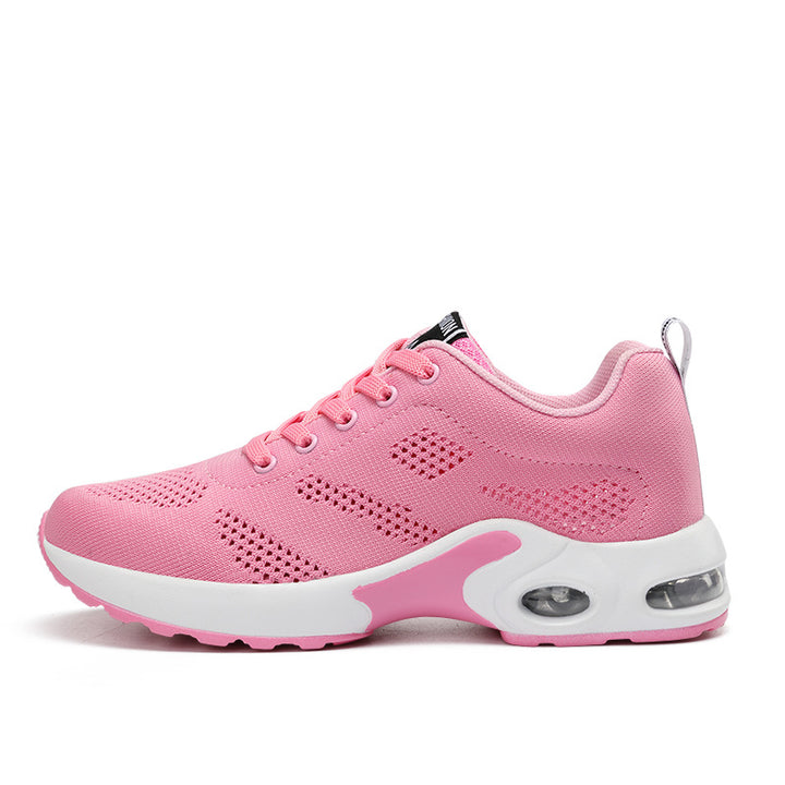 Lette joggesko dame i hvit mesh