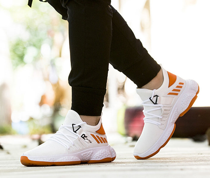 Lette joggesko i strikket mesh for herre