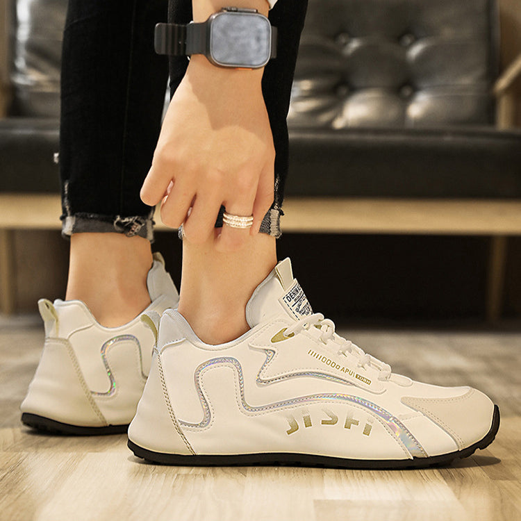 Hvite chunky sneakers for herre